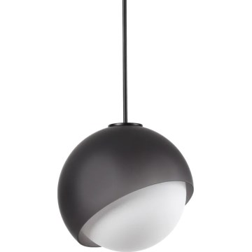Ideal Lux - Viseči lestenec na kablu BLOOM 1xE27/42W/230V, premer 30 cm, črna