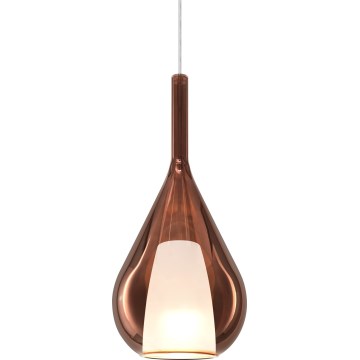 Ideal Lux - Viseči lestenec na kablu KALIQUE 1xE27/42W/230V, premer 18 cm, dimno bakrene barve