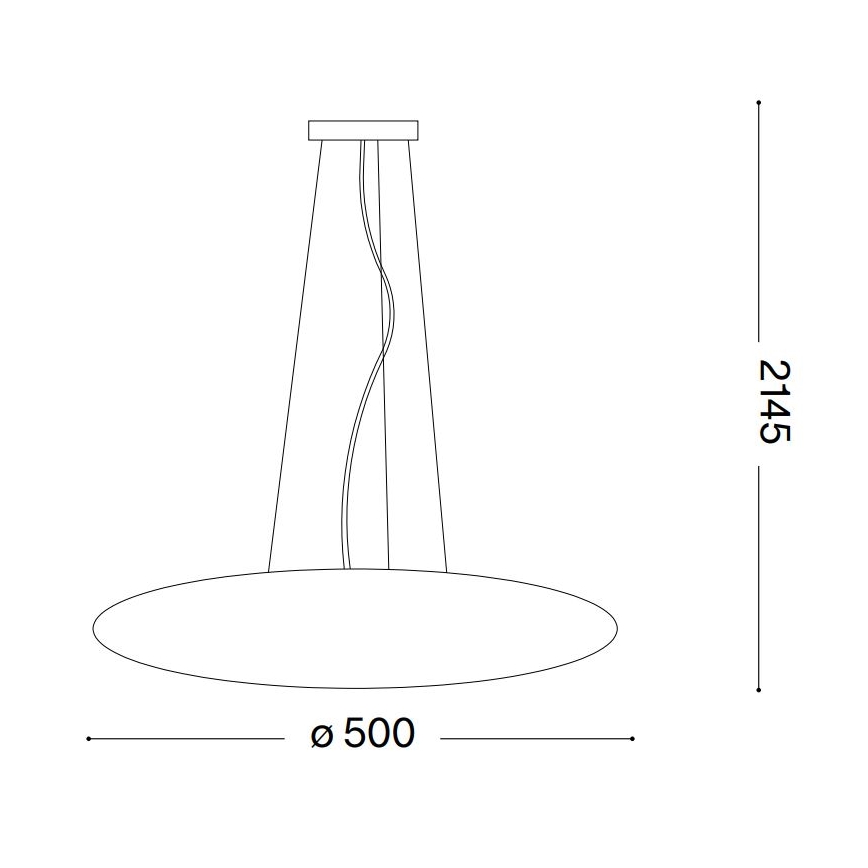 Ideal Lux - Viseči lestenec na kablu SMARTIES 3xE27/42W/230V 50 cm bela
