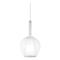 Ideal Lux - Viseči lestenec na žici KALIQUE 1xE27/42W/230V, premer 18 cm, prozoren