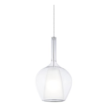 Ideal Lux - Viseči lestenec na žici KALIQUE 1xE27/42W/230V, premer 18 cm, prozoren