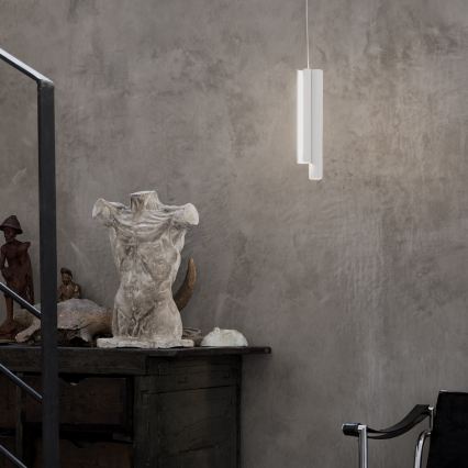 Ideal Lux - LED zatemljiv lestenec na kablu DORICA 3xLED/9W/230V CRI 90 premer 9,5 cm bela