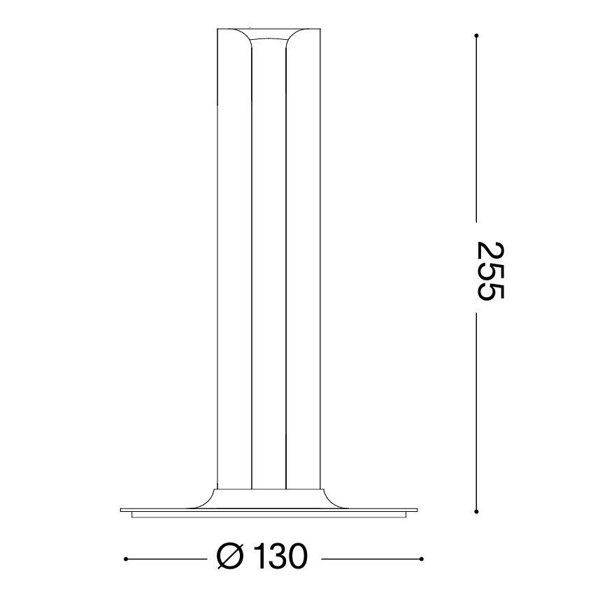 Ideal Lux - zatemnjiva namizna LED svetilka DORICA LED/8W/230V CRI 90 medenina