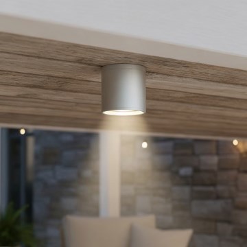 Ideal Lux - Zunanja reflektorska svetilka GUN 1xGU10/28W/230V IP55 siva