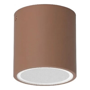 Ideal Lux - Zunanja reflektorska svetilka TECHO 1xGU10/20W/230V premer 9 cm IP54 rjava