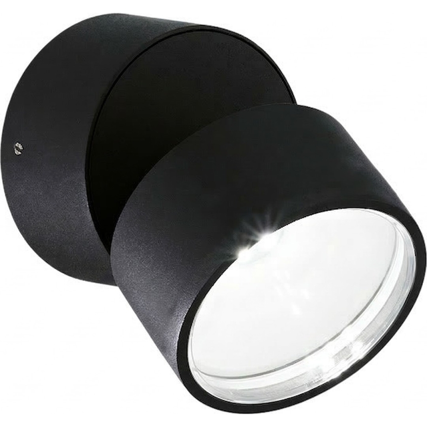 Ideal Lux - Zunanja stenska LED svetilka OMEGA LED/7W/230V CRI 90 IP54 črna
