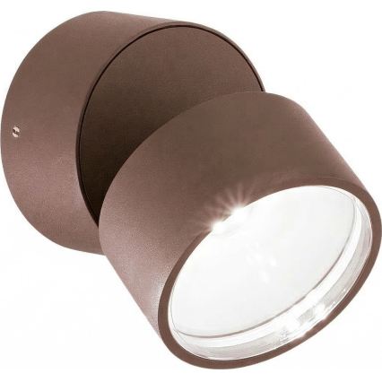Ideal Lux - zunanja stenska LED svetilka OMEGA LED/7W/230V CRI 90 IP54 rjava