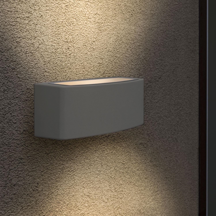 Ideal Lux - Zunanja stenska svetilka ANDROMEDA 1xE27/60W/230V IP55 antracit