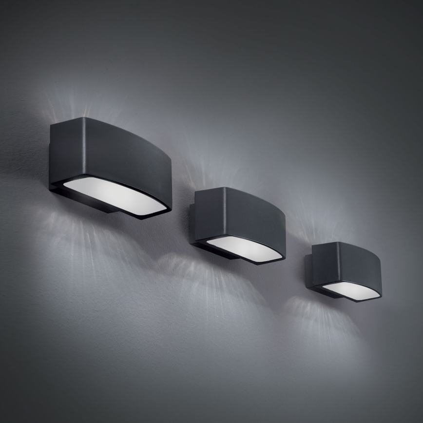 Ideal Lux - Zunanja stenska svetilka ANDROMEDA 1xE27/60W/230V IP55 antracit