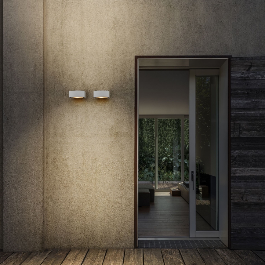 Ideal Lux - Zunanja stenska svetilka ANDROMEDA 1xE27/60W/230V IP55 bela