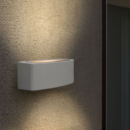 Ideal Lux - Zunanja stenska svetilka ANDROMEDA 1xE27/60W/230V IP55 bela