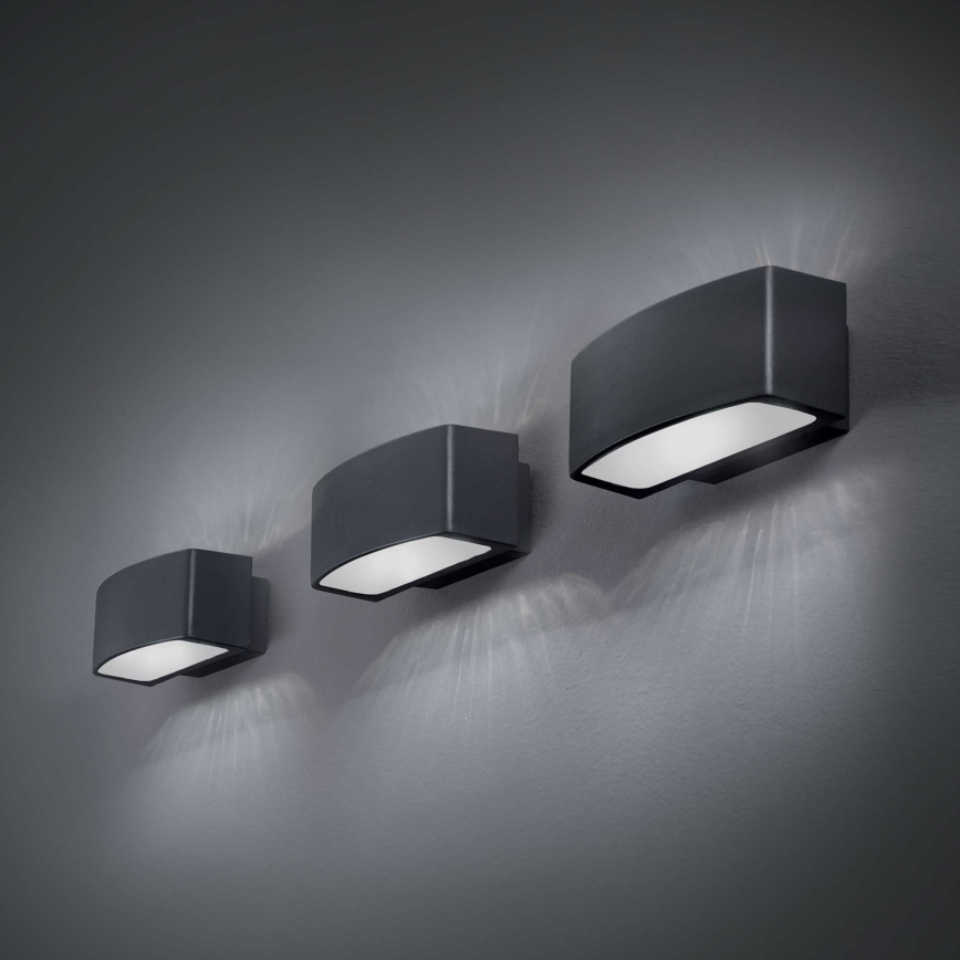 Ideal Lux - Zunanja stenska svetilka ANDROMEDA 1xE27/60W/230V IP55 črna