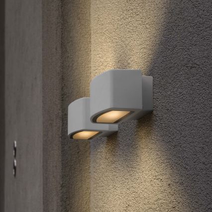 Ideal Lux - Zunanja stenska svetilka ANDROMEDA 1xE27/60W/230V IP55 siva