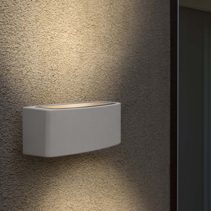 Ideal Lux - Zunanja stenska svetilka ANDROMEDA 1xE27/60W/230V IP55 siva