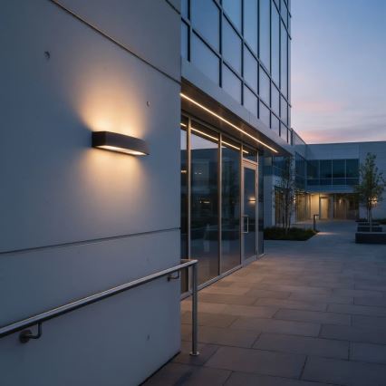 Ideal Lux - Zunanja stenska svetilka ANDROMEDA 2xE27/60W/230V IP55 rjava