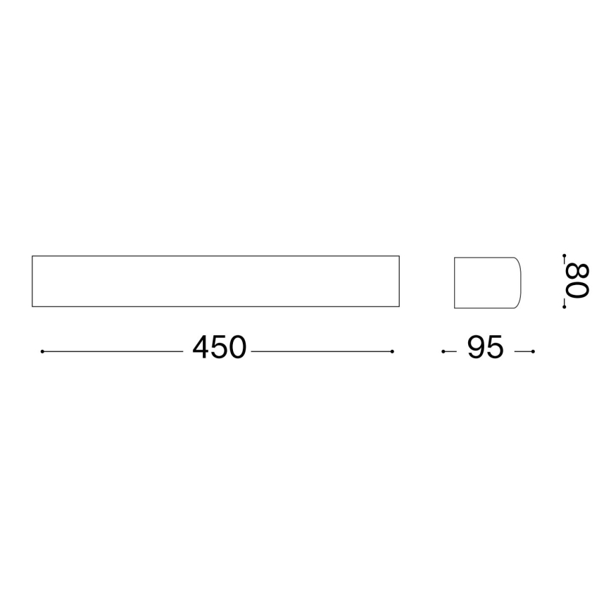 Ideal Lux - Zunanja stenska svetilka ANDROMEDA 2xE27/60W/230V IP55 rjava