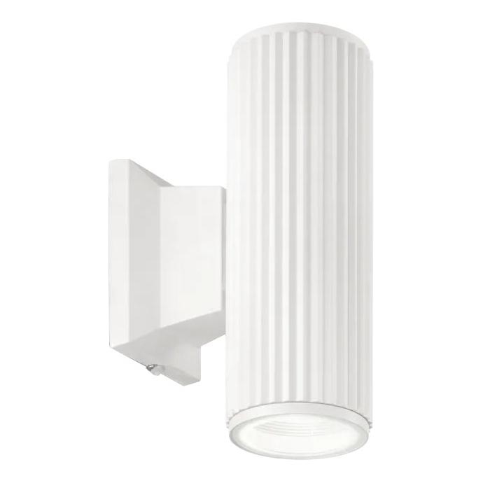 Ideal Lux - Zunanja stenska svetilka BASE 2xGU10/28W/230V IP44 bela