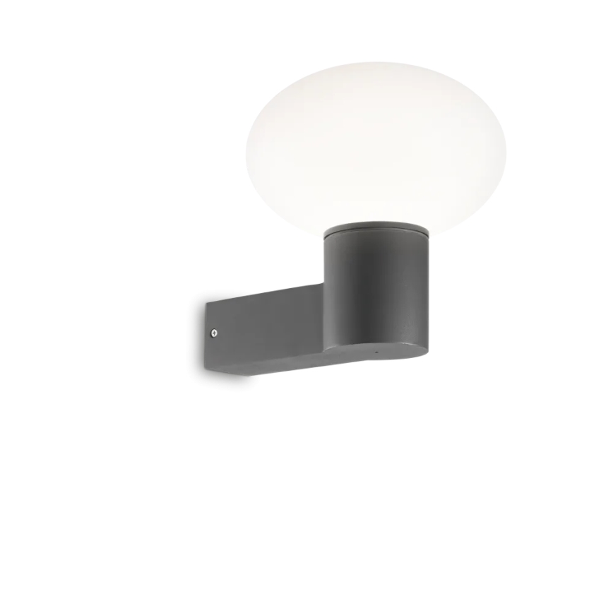 Ideal Lux - Zunanja stenska svetilka CLIO 1xE27/42W/230V IP44 antracit