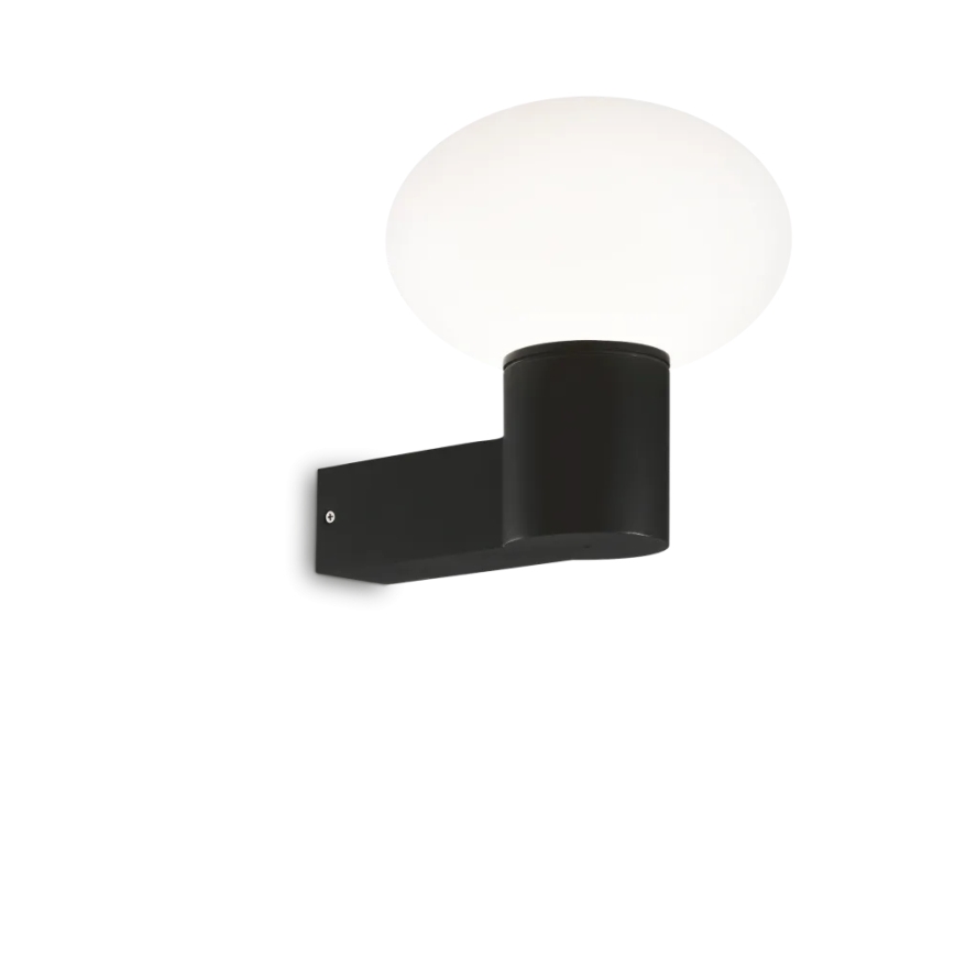 Ideal Lux - Zunanja stenska svetilka CLIO 1xE27/42W/230V IP44 črna