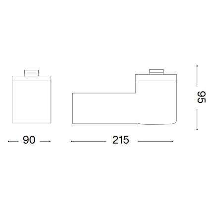 Ideal Lux - Zunanja stenska svetilka CLIO 1xE27/42W/230V IP44 črna