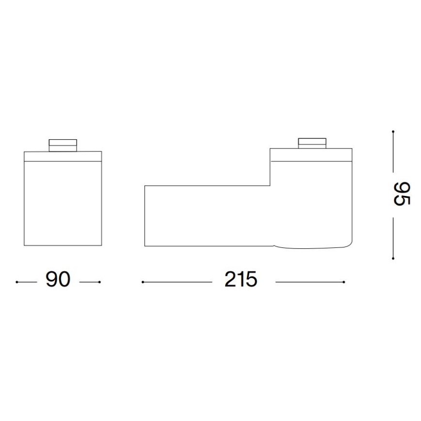 Ideal Lux - Zunanja stenska svetilka CLIO 1xE27/42W/230V IP44 črna