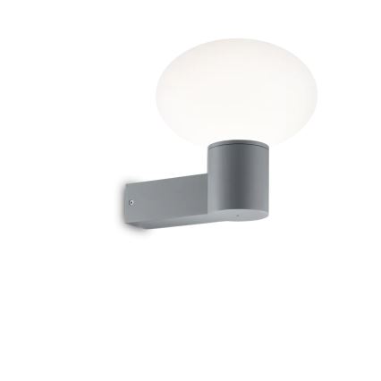 Ideal Lux - Zunanja stenska svetilka CLIO 1xE27/42W/230V IP44 siva