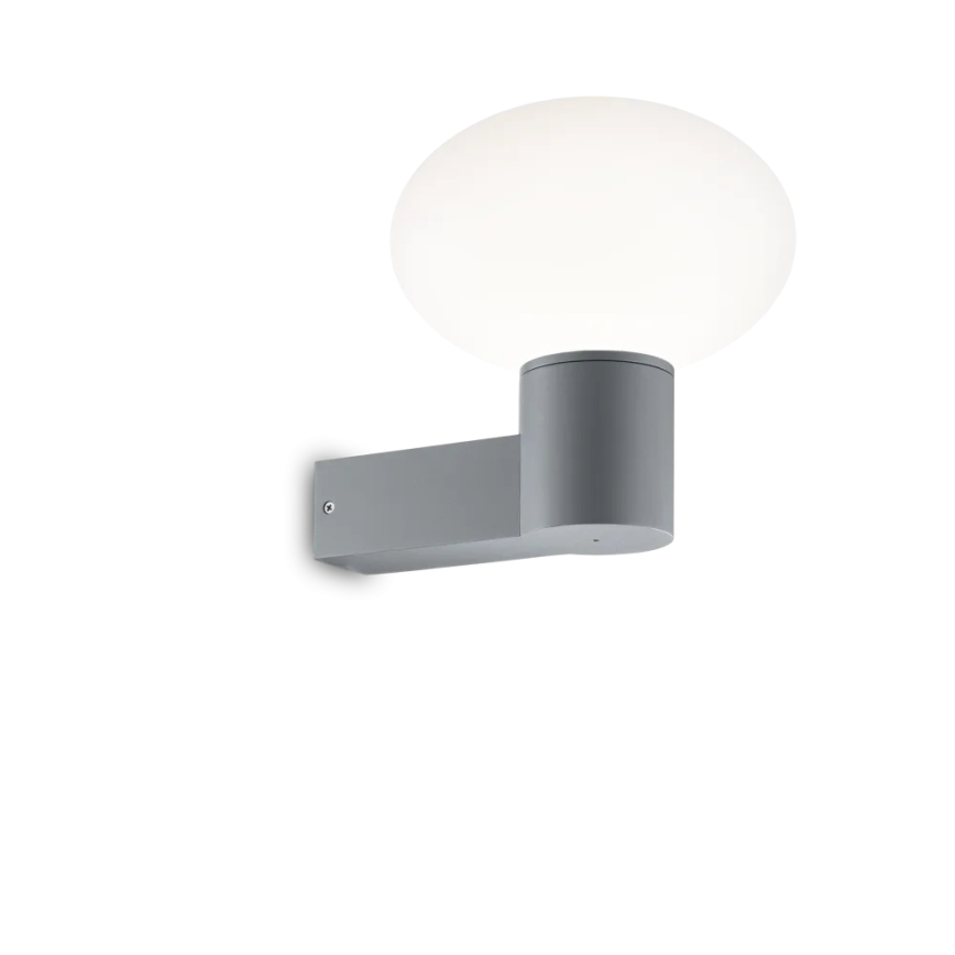 Ideal Lux - Zunanja stenska svetilka CLIO 1xE27/42W/230V IP44 siva