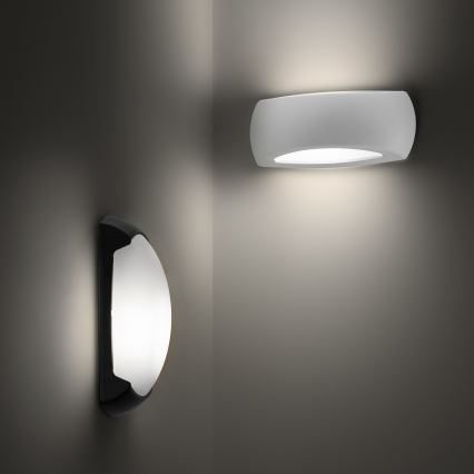 Ideal Lux - Zunanja stenska svetilka FELIX 1xE27/23W/230V IP66 črna