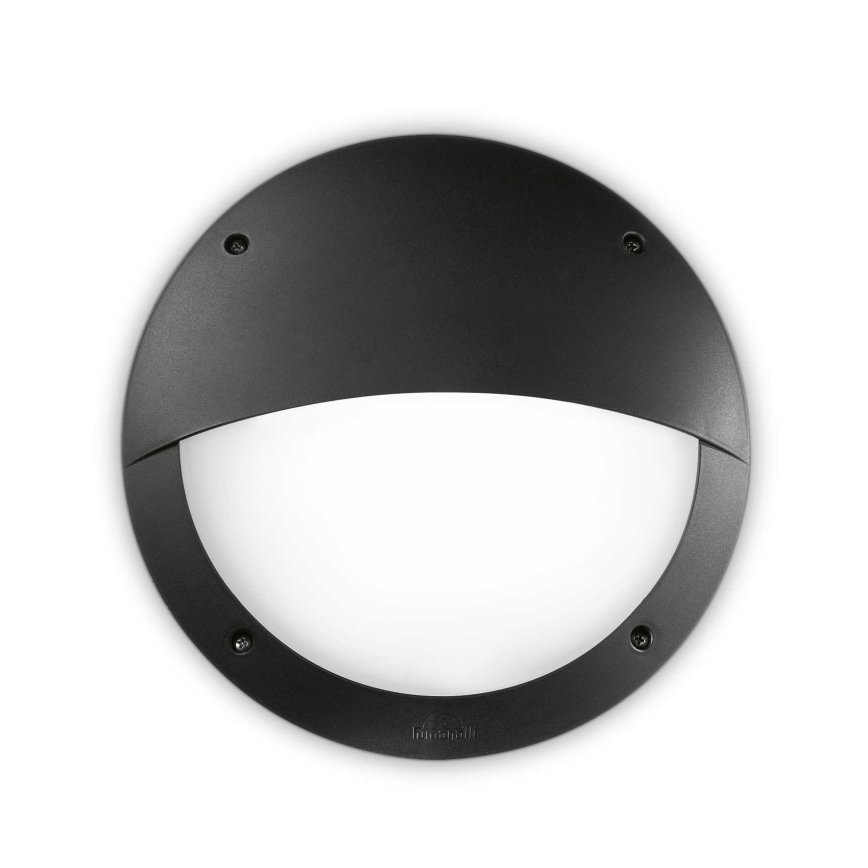 Ideal Lux - Zunanja stenska svetilka LUCIA 1xE27/23W/230V IP66 črna
