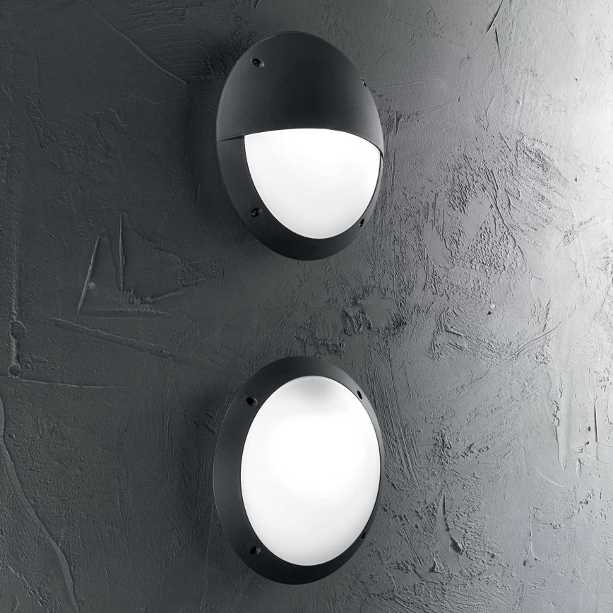 Ideal Lux - Zunanja stenska svetilka LUCIA 1xE27/23W/230V IP66 črna