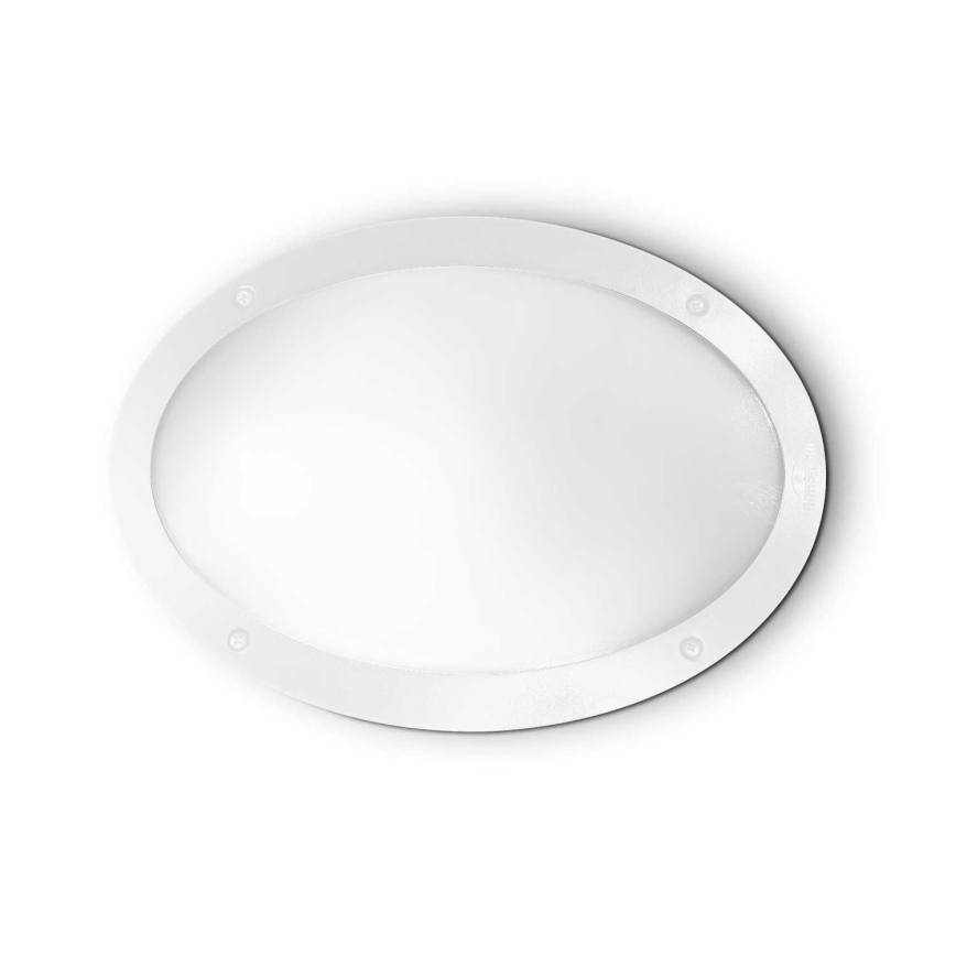 Ideal Lux - Zunanja stenska svetilka MADDI 1xE27/23W/230V IP66 bela