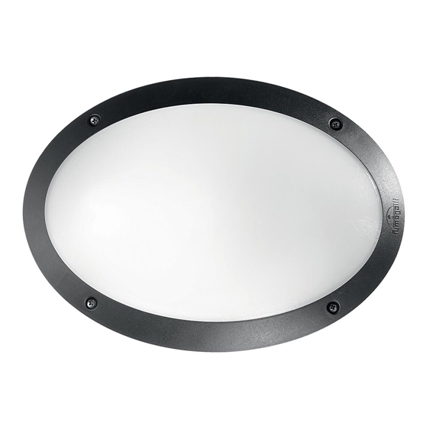 Ideal Lux - Zunanja stenska svetilka MADDI 1xE27/23W/230V IP66 črna