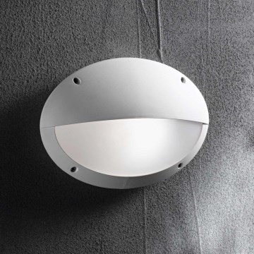 Ideal Lux - Zunanja stenska svetilka POLAR 1xE27/23W/230V IP66 bela