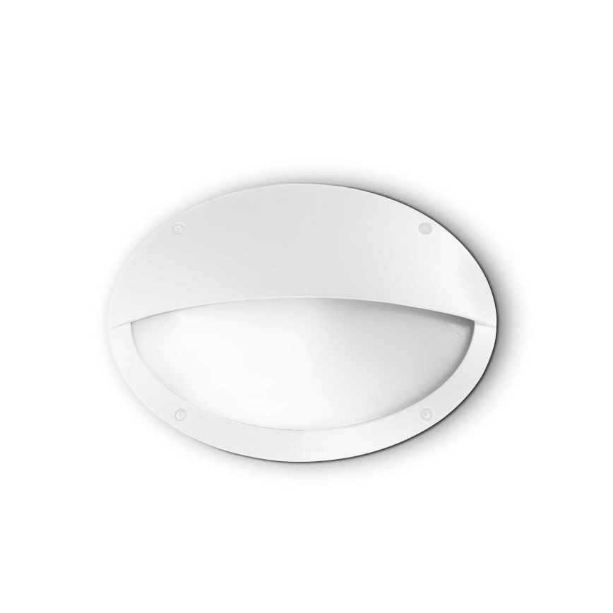 Ideal Lux - Zunanja stenska svetilka POLAR 1xE27/23W/230V IP66 bela