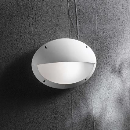 Ideal Lux - Zunanja stenska svetilka POLAR 1xE27/23W/230V IP66 bela