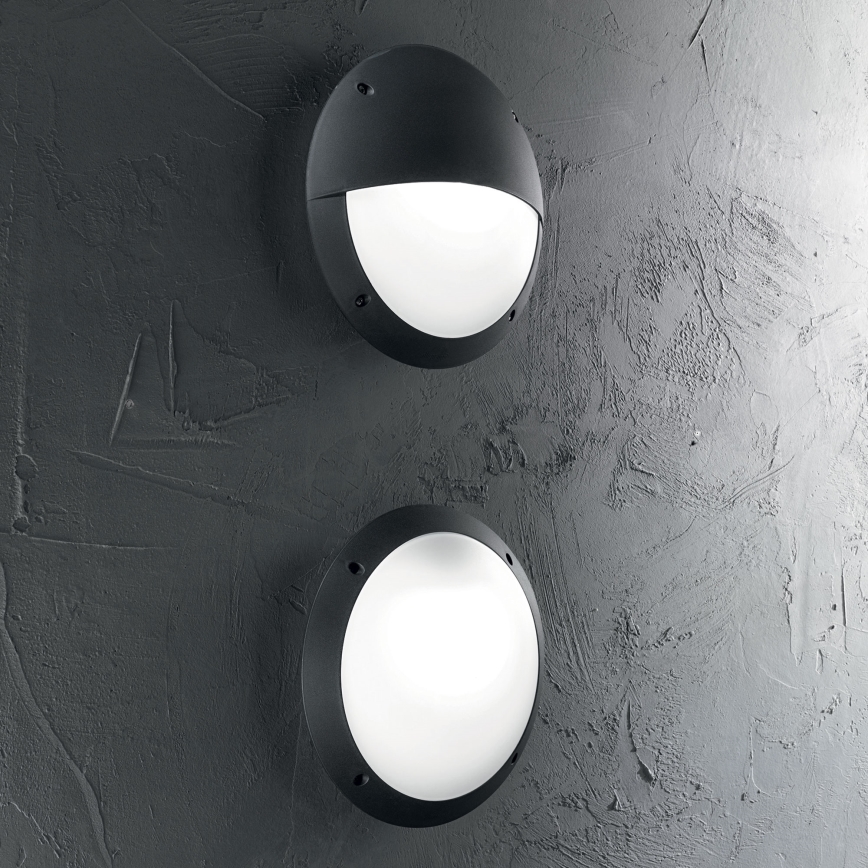 Ideal Lux - Zunanja stenska svetilka POLAR 1xE27/23W/230V IP66 črna