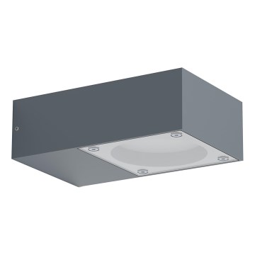 Ideal Lux - Zunanja stenska svetilka SIRIO 1xGX53/9W/230V IP65 antracitna