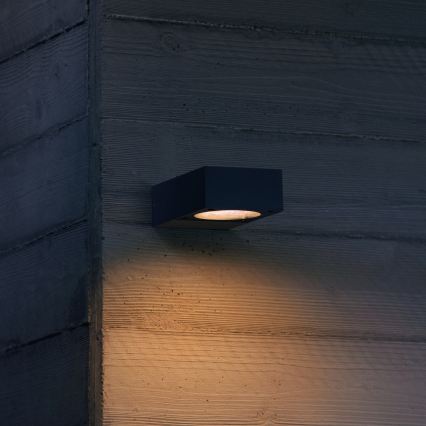 Ideal Lux - Zunanja stenska svetilka SIRIO 1xGX53/9W/230V IP65 rjava