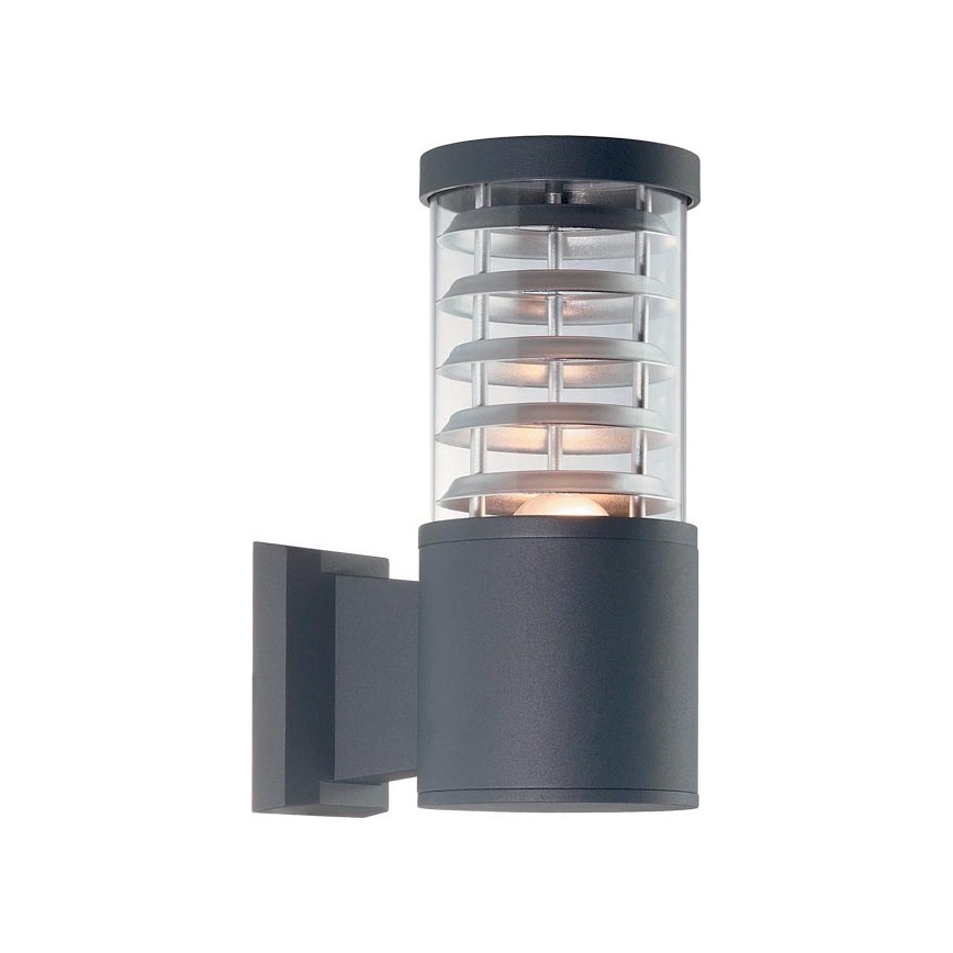 Ideal Lux - Zunanja stenska svetilka TRONCO 1xE27/42W/230V IP44 antracit