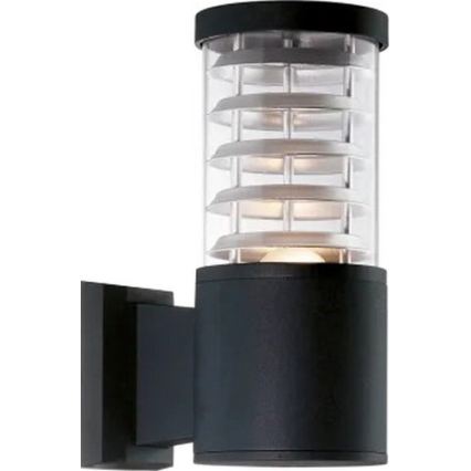 Ideal Lux - Zunanja stenska svetilka TRONCO 1xE27/42W/230V IP44 črna