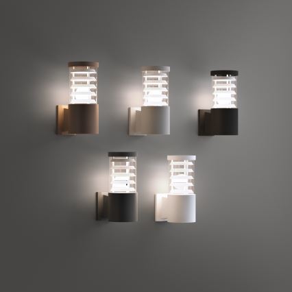 Ideal Lux - Zunanja stenska svetilka TRONCO 1xE27/42W/230V IP44 črna