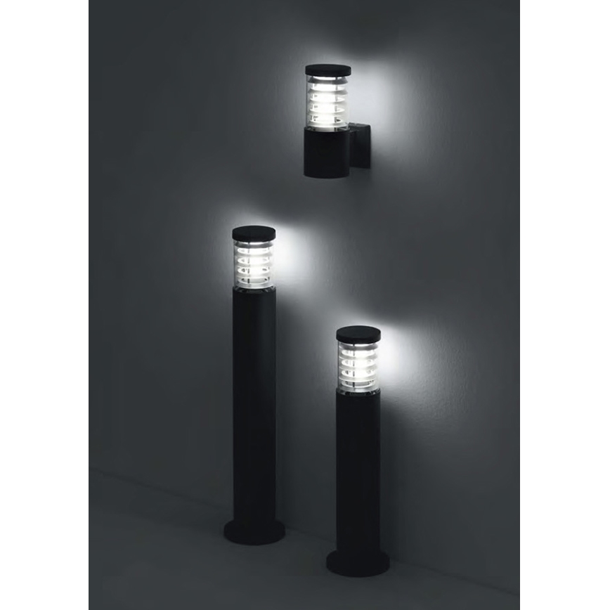 Ideal Lux - Zunanja stenska svetilka TRONCO 1xE27/42W/230V IP44 črna