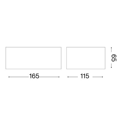 Ideal Lux - Zunanja stenska svetilka TWIN 1xG9/28W/230V IP44 rjava