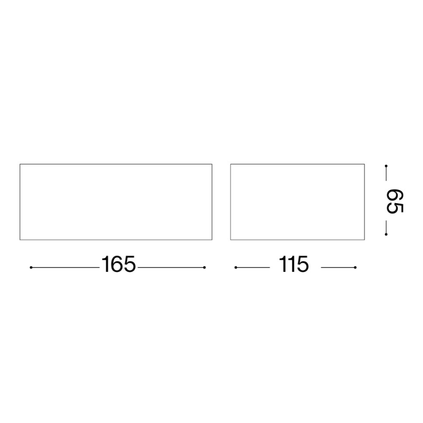 Ideal Lux - Zunanja stenska svetilka TWIN 1xG9/28W/230V IP44 rjava