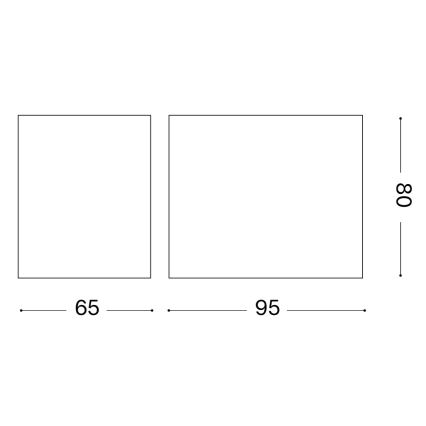 Ideal Lux - Zunanja stenska svetilka UP 1xG9/15W/230V IP44 rjava