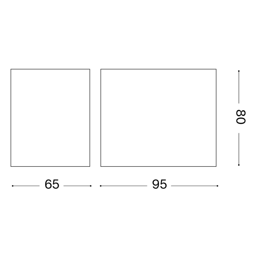 Ideal Lux - Zunanja stenska svetilka UP 1xG9/15W/230V IP44 rjava