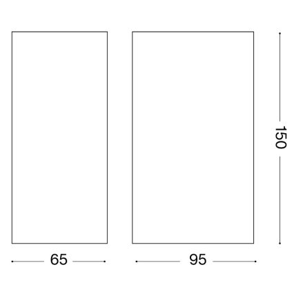 Ideal Lux - Zunanja stenska svetilka UP 2xG9/15W/230V IP44 rjava