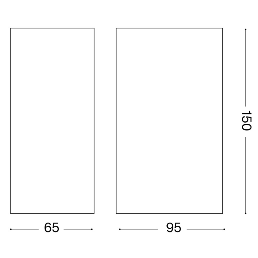 Ideal Lux - Zunanja stenska svetilka UP 2xG9/15W/230V IP44 rjava
