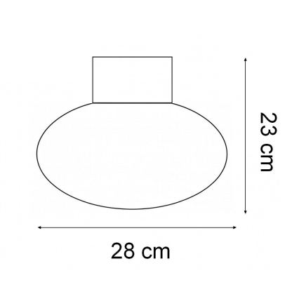 Ideal Lux - Zunanja stropna svetilka CLIO 1xE27/42W/230V Ø 28 cm IP44 v antracitu