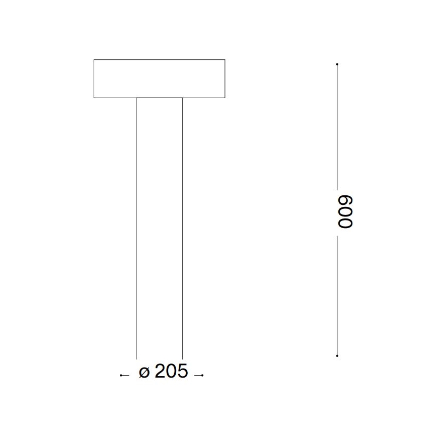 Ideal Lux - Zunanja svetilka 4xG9/15W/230V 60 cm IP44 antracit